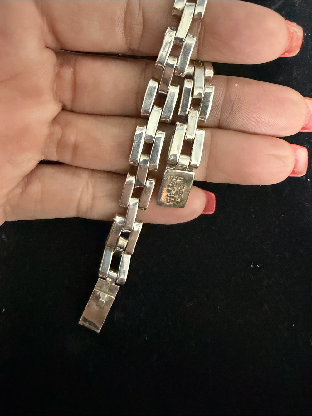 TAXCO Mexico Sterling silver gate link bracelet